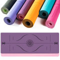 Wholesale Fitness Double Sided Custom Logo TPE Yoga Mat with Position Line